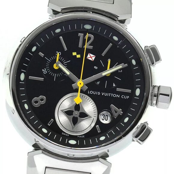 LOUIS VUITTON Tambour Lovely Cup MM Q132G Chronograph Quartz Ladies main image 6